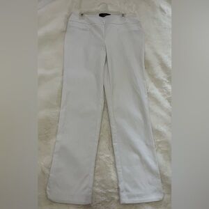 Le Chateau White Stretch Skinny Leg Crop Pants